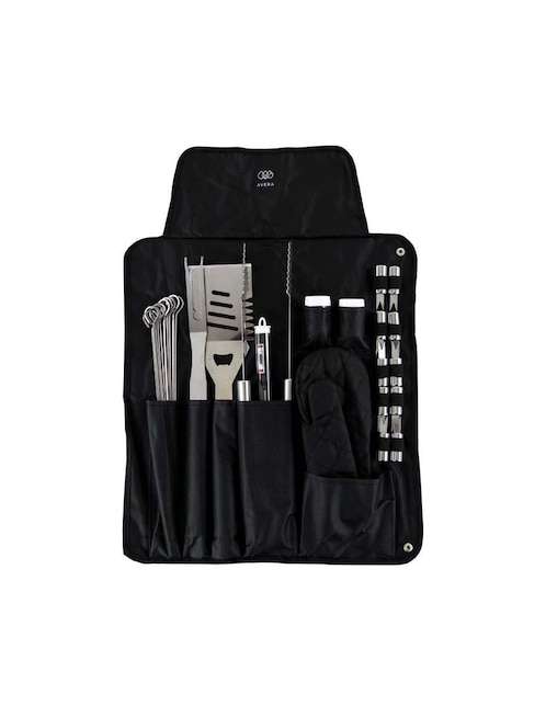 Set utensilios para asar Avera de acero inoxidable