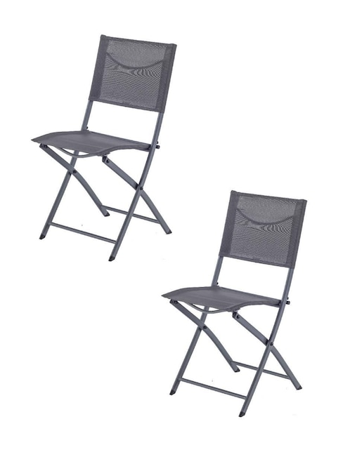 Set de sillas plegables 2 piezas Naterial de textileno