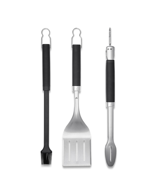WEBER Set utensilios para asar Weber de acero inoxidable