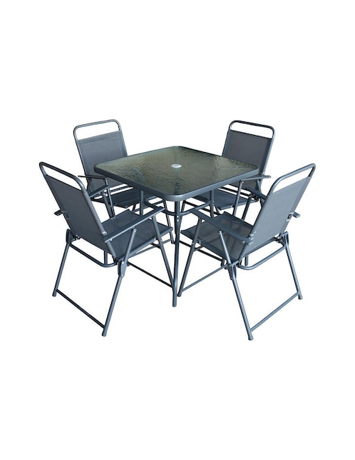 Comedor Jardín Ilios Innova para 4 personas de cristal
