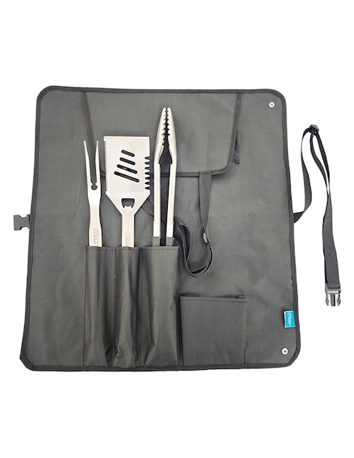 HEUMAN BRAND Set utensilios para asar Heuman Brand de acero inoxidable