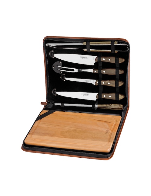 TRAMONTINA Set utensilios para asar Tramontina de acero inoxidable