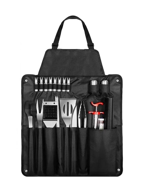 GENERICA Set utensilios para asar Güish de acero inoxidable