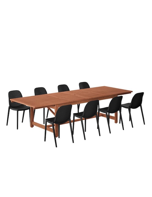 "comedor" saigon midtown concept "para" 8 personas "de" madera de eucalipto