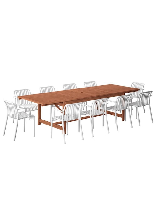 Comedor Montana Midtown Concept para 10 personas de madera de eucalipto