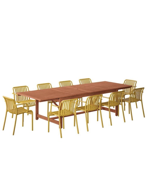Comedor Montana Midtown Concept para 10 personas de madera de eucalipto