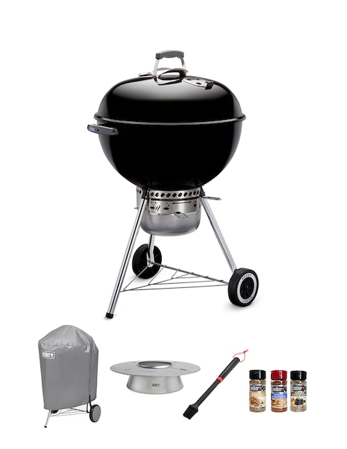 Asador carbón Weber Bundle Kettle Premium de acero porcelanizado