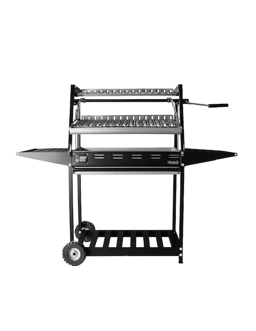 Asador carbón Hobby Grill Pampa II Duo de acero inoxidable