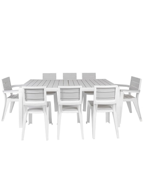 Set comedor exterior MQ Silver 8 puestos
