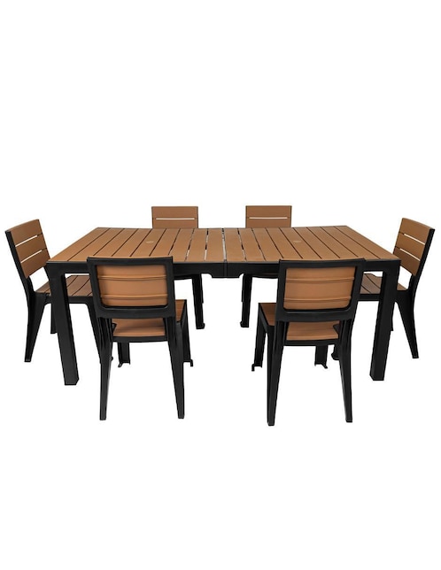 Set comedor exterior 6 Puestos Jardin