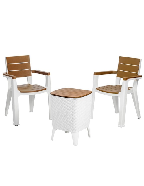 Set sillas exterior Mq Cooler Table