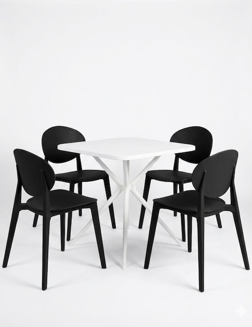 "comedor" sin familia offiho "para" 4 personas "de" polipropileno