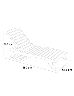 Camastro Bica de madera eucalipto