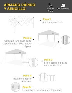 Carpa Beckon ancho 300 cm