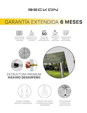Carpa Beckon ancho 300 cm x largo 300 cm