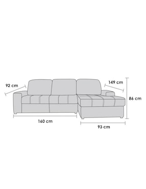 Chaise lounge Venecia Kessa de lino