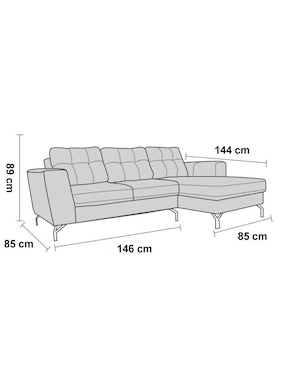Chaise lounge León Kessa de lino