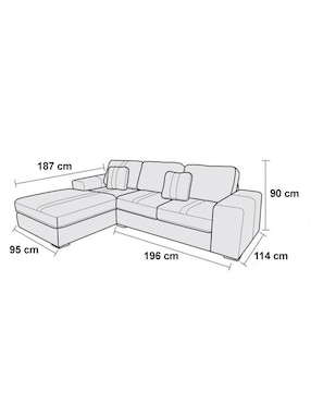 Chaise lounge Palermo Kessa de lino