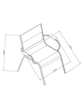 Silla Zipolite Wision de aluminio