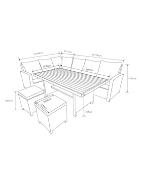 Sala modular Top Sun de polietileno