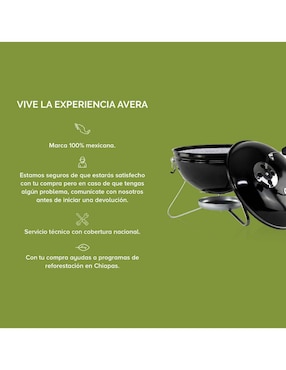 Asador de carbón Avera AC14