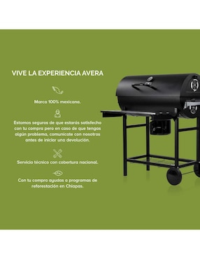 Asador de carbón Avera ACB02