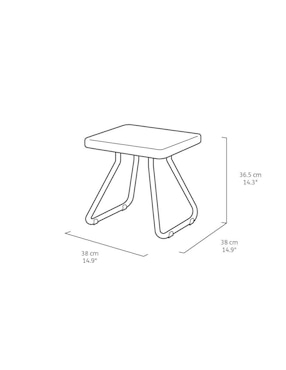 Camastro doble Keter Pacific de ratán PVC 3 piezas