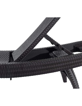 Camastro doble Keter Pacific de ratán PVC 3 piezas