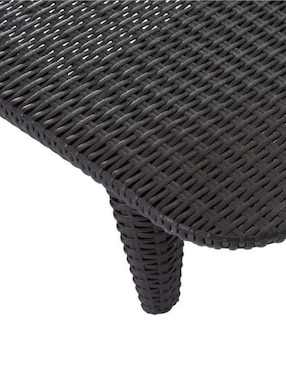 Camastro doble Keter Pacific de ratán PVC 3 piezas