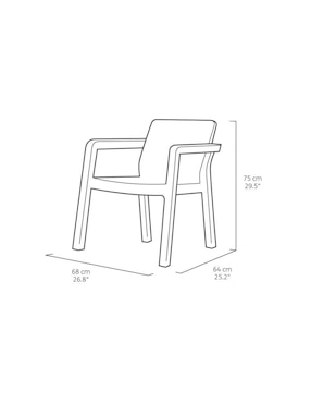 Set sala exterior Keter Emily
