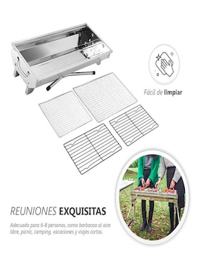 Asador de carbón Genérica JY372 Inox