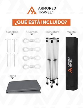 Carpa Armored Travel ancho 300 cm x largo 300 cm