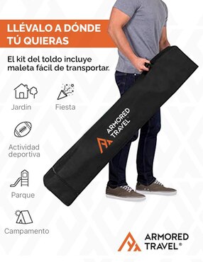 Carpa Armored Travel ancho 300 cm x largo 300 cm