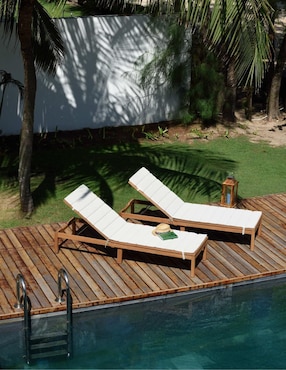 Camastro Midtown Concept Louisiana de madera eucalipto