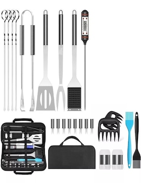 Set utensilios para asar Genérica de acero inoxidable