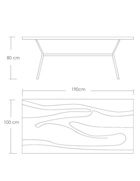 Mesa Estilo Escandinavo Ilios Innova