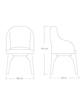 Silla London Ilios Innova de tela