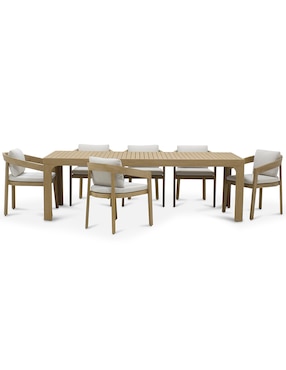 Silla Luar Kemhome Limited de madera teka