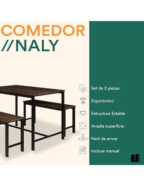 Comedor Naly Mubson para 4 personas