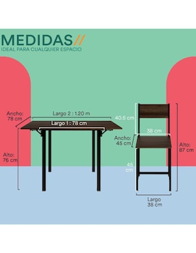 Comedor Ponce Mubson para 4 personas