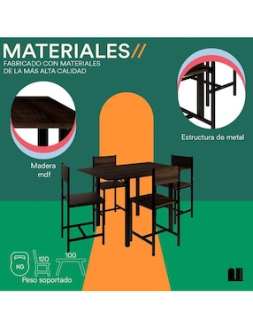 Comedor Ponce Mubson para 4 personas
