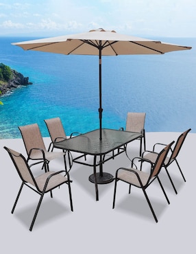 Comedor Wision para 6 personas de cristal