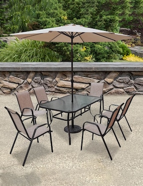 Comedor Wision para 6 personas de cristal