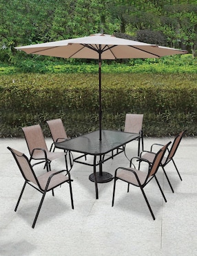 Comedor Wision para 6 personas de cristal