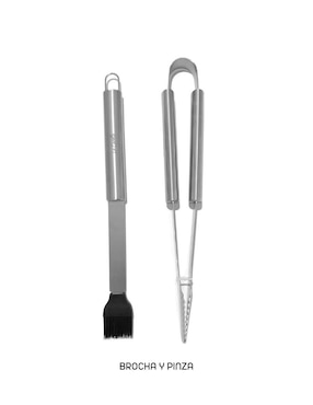 Set bbq La Carnita de acero inoxidable