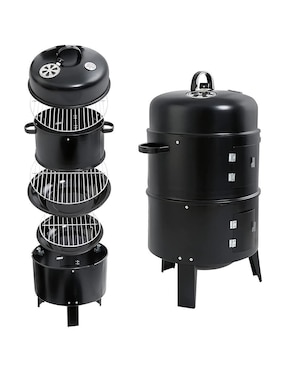 Asador De Carbón Aquila AH3527 De Acero Inoxidable