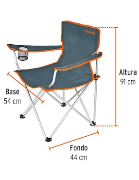 Set de sillas plegables 2 piezas Truper