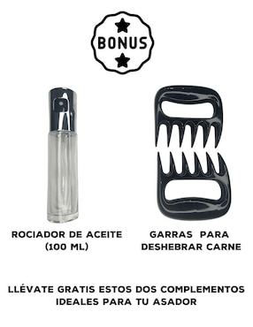 Set BBQ La Carnita de acero inoxidable para parrilladas