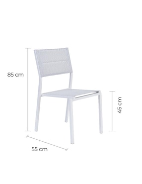 Silla Naterial de aluminio