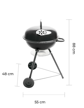 Asador de carbón Naterial Trolley 18